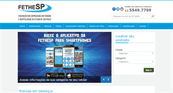Desktop Screenshot of fethesp.org.br