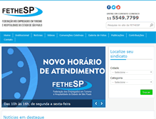 Tablet Screenshot of fethesp.org.br